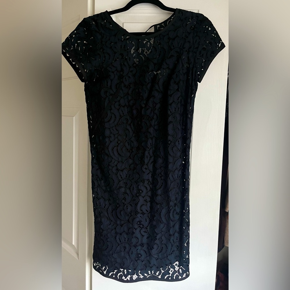 Loft Eyelet Swing Dress